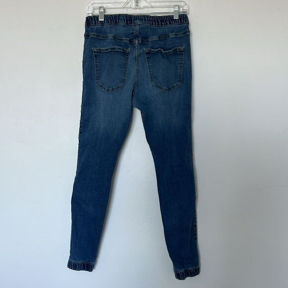 Hollister Skinny Joggers Blue Denim Pull-On Drawstring Waist Women’s Small - Picture 3 of 3